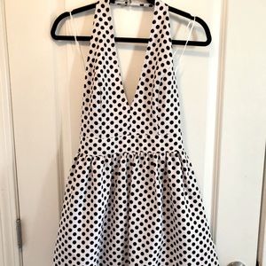 Black and white polka dot Party dress